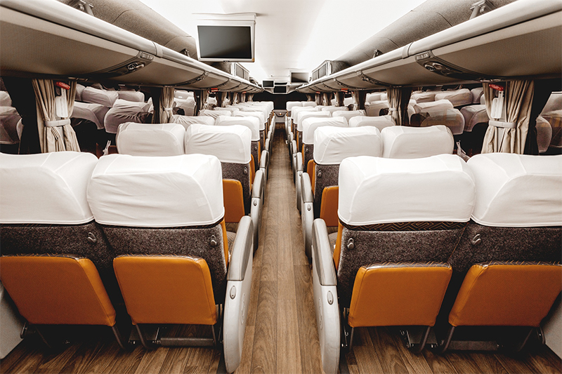  El paso charter bus reclining seats
