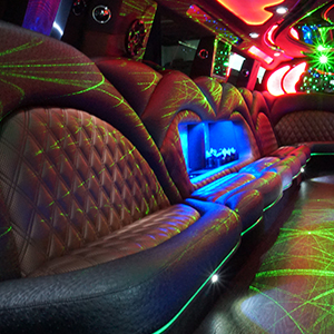 great leather seats of our limos